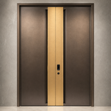 Double Open Copper Villa Security Entrance Door YJL-005