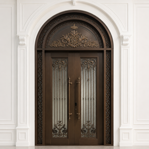 Double Open Copper Villa Entrance Door TD-003