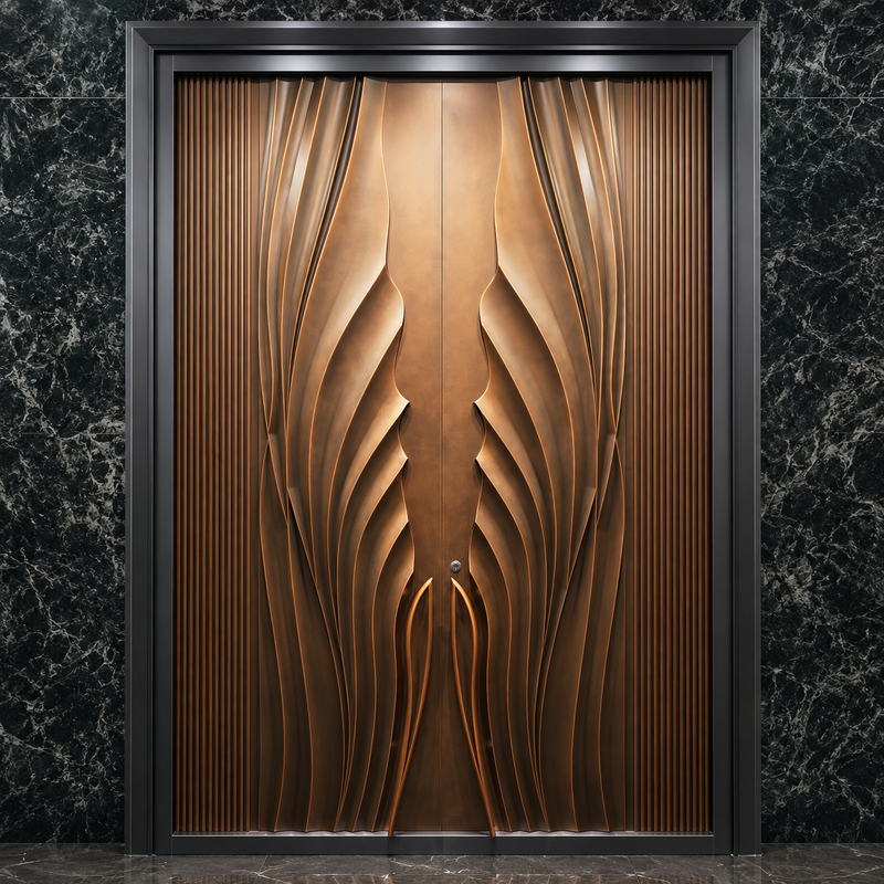 Luxury Villa Copper Doors