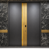 Double Open Copper Villa Entrance Door YJL-001