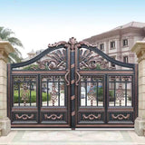 Ornate Double Open Aluminum Garden Gate BO-002