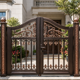 Decorative Double Open Aluminum Garden Gate YJL-0014-GATE