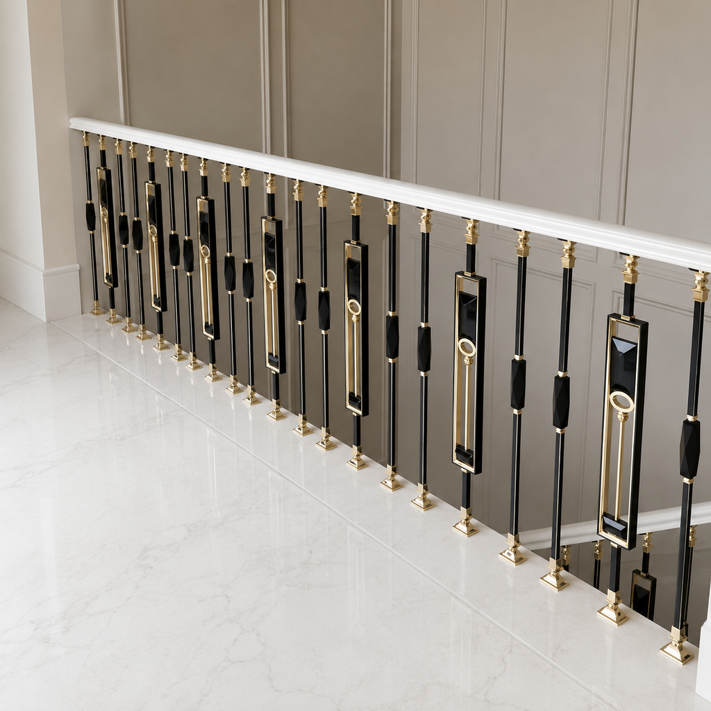 Modern Decorative Aluminum Stair Railing and Balustrade YJL-009