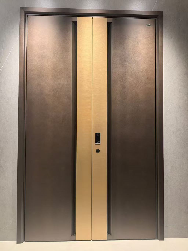 Double Open Copper Villa Entrance Door TD-003