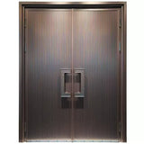Carved Double Open Cast Aluminum Villa Entrance Door YJL-0011