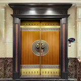 Classic Double Open Copper Villa Entrance Door YJL-0014