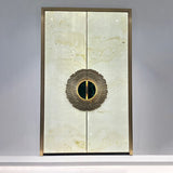 High-End Natural Shell Pearl Copper Aluminum Mecha Door TGM-002