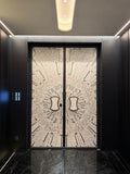 High-End Natural Shell Pearl Copper Aluminum Mecha Door TGM-002