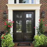 Wood Grain Cast Aluminum Pivot Entrance Door NFY-102