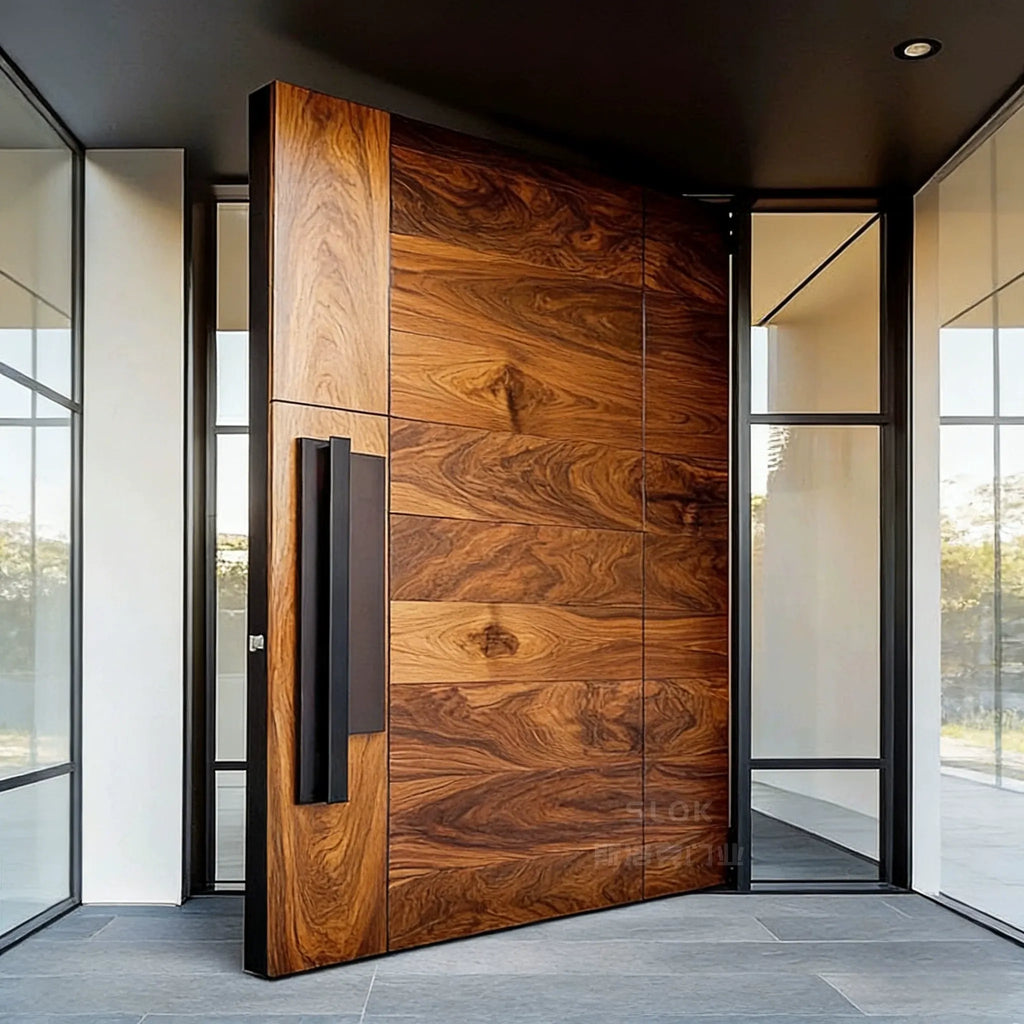 Modern Cast Aluminum Pivot Entrance Door PD-08