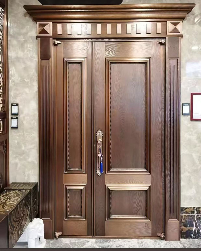 Classic Copper Villa Double Entrance Door TCE-001