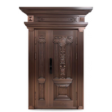 Decorative Copper Sub-Mother Entrance Door TCE-002