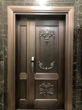 Carved Copper Villa Entrance Door TCE-003