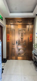 Carved Copper Villa Entrance Door TCE-003