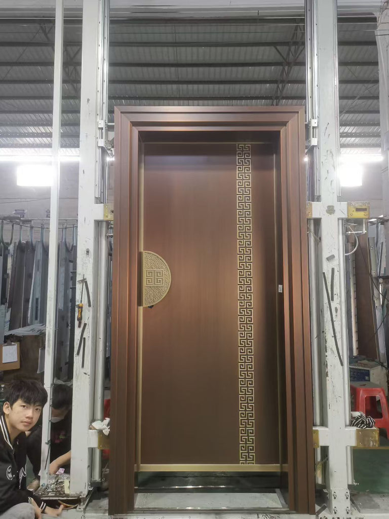 Modern Copper-Clad Single Entrance Door TCE-004