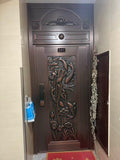 Decorative Copper Single Villa Door TCE-006