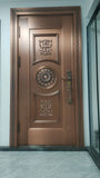 Decorative Copper Single Villa Door TCE-006