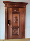 Decorative Copper Single Villa Door TCE-006