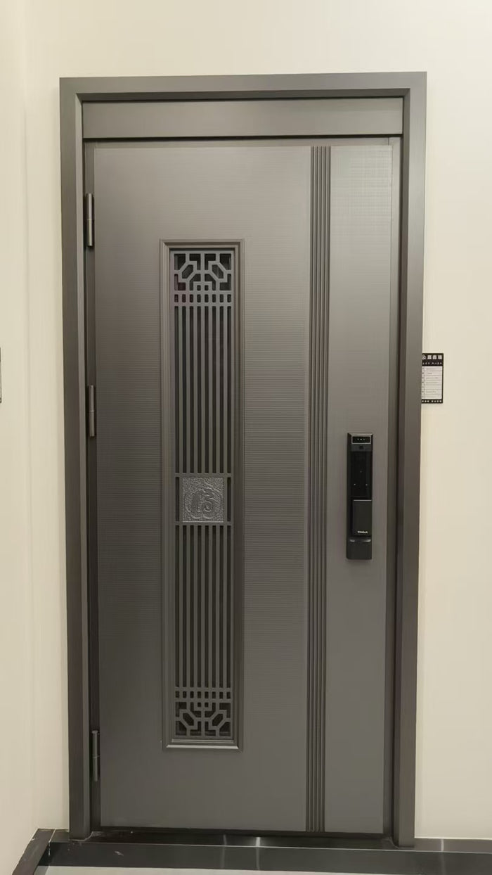 Decorative Stainless Steel Apartment Entrance Door TSE-002