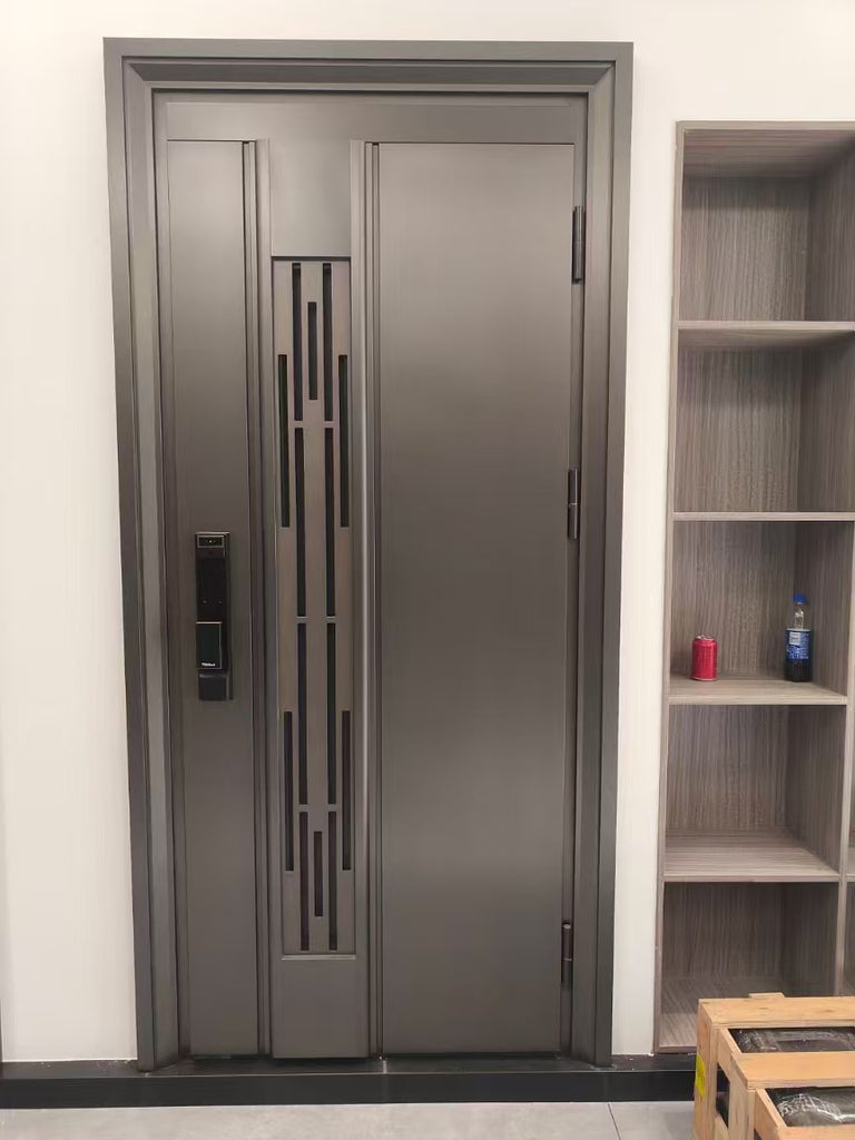 Decorative Stainless Steel Apartment Entrance Door TSE-002